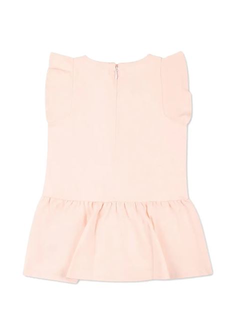 Abito Rosa a Maniche Corte Con Stampa CHLOÉ KIDS | C2059646J